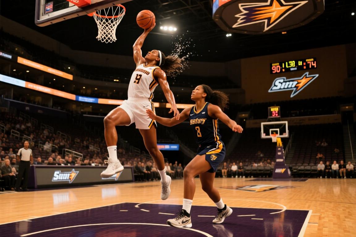 WNBA常规赛洛杉矶火花90-74西雅图风暴全场集锦